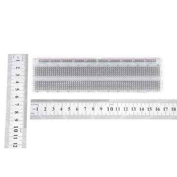 730 Holes Transparent Breadboard Protoboard DIY Kit Universal PCB Circuit Board Solderless