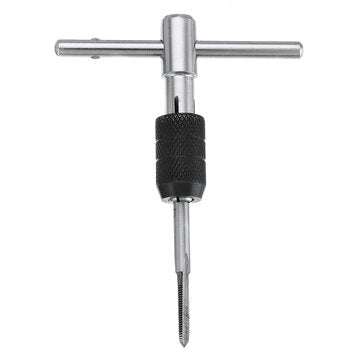 6pcs M3-M8 Tap Drill Set T Handle Ratchet Tap Wrench Machinist Tool With Screw Tap Hand
