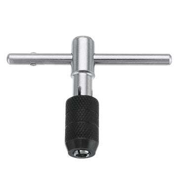 6pcs M3-M8 Tap Drill Set T Handle Ratchet Tap Wrench Machinist Tool With Screw Tap Hand