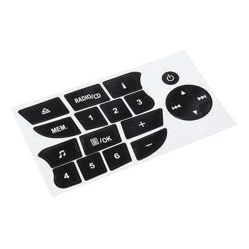 CD Radio Audio Button Repair Decals Car Stickers For Renault Clio and Megane 2009-2011