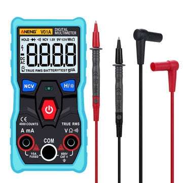 ANENG V01A Digital True RMS Multimeter Tester Autoranging Automotriz Multimeter Blue Color