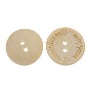 80Pcs Buttons Set 25mm Round Two Holes DIY Button Clothes Making Repairing Accessories For Children