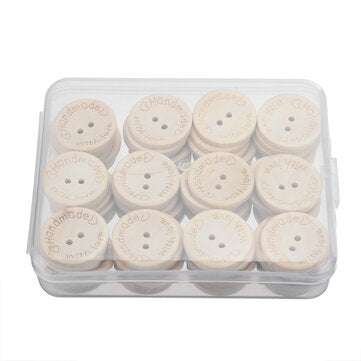 80Pcs Buttons Set 25mm Round Two Holes DIY Button Clothes Making Repairing Accessories For Children