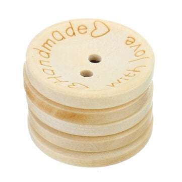 80Pcs Buttons Set 25mm Round Two Holes DIY Button Clothes Making Repairing Accessories For Children