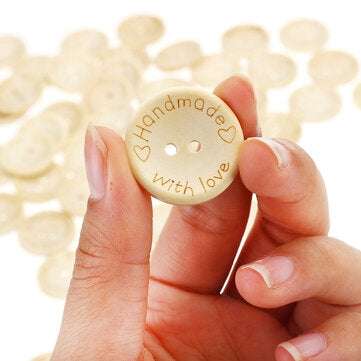 80Pcs Buttons Set 25mm Round Two Holes DIY Button Clothes Making Repairing Accessories For Children
