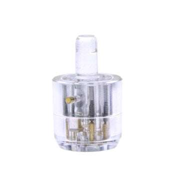 7 Pin Plum Lock Cylinder Transparent Tubular Lock Visible Pick Cutaway Practice View Padlock Trainin