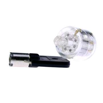 7 Pin Plum Lock Cylinder Transparent Tubular Lock Visible Pick Cutaway Practice View Padlock Trainin