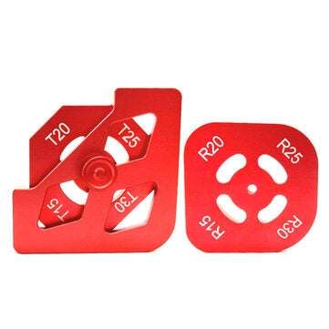 Arc / T Corner Radius Quick Jig Router Trimming Corner Gauge Aluminum Alloy Angle Locator Template W
