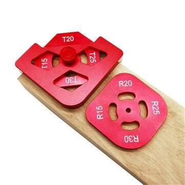 Arc / T Corner Radius Quick Jig Router Trimming Corner Gauge Aluminum Alloy Angle Locator Template W