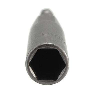 80mm Long 10mm Hex Socket Nut Driver Setter 1/4 Inch Hex Shank