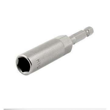 80mm Long 10mm Hex Socket Nut Driver Setter 1/4 Inch Hex Shank