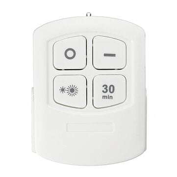 6PCS LED Wireless Cabinet Light Kitchen Counter Under Touch Closets Lighting Puck Lamp with Remote C