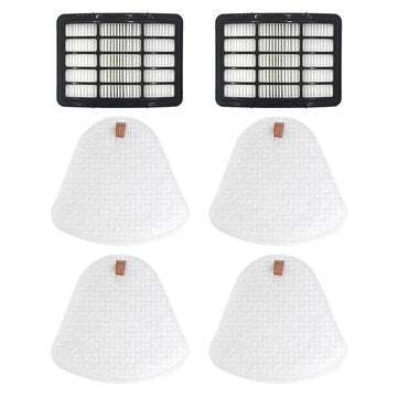 6pcs Replacements for Shark nv350 Vacuum Cleaner Parts Accessories HEPA Filters*2 Filter Cottons*4