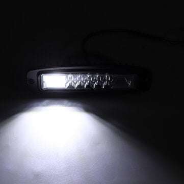 7 Inch Flood Beam LED Work Light Bar Super Slim Flush Mount 10-30V 48W 6000K White For ATV UTV SUV T