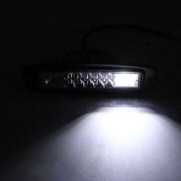 7 Inch Flood Beam LED Work Light Bar Super Slim Flush Mount 10-30V 48W 6000K White For ATV UTV SUV T