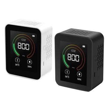 Air Quality Monitor 400-5000 PPM Co2 Gas Analyzer PPM Sensor Air Quality Monitor ... (COLOR.: WHITE)