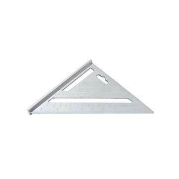 7 Inch English Triangle Ruler 17CM 30CM Metric Triangle Ruler Angl... (SIZE: 7INCH | COLOR.: SILVER)