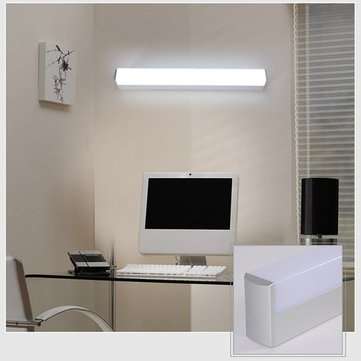 AC85-265V 12W 25CM Modern LED Mirror Bathroom Wall Lamp Bedside Corridor Aisle La... (COLOR.: WHITE)