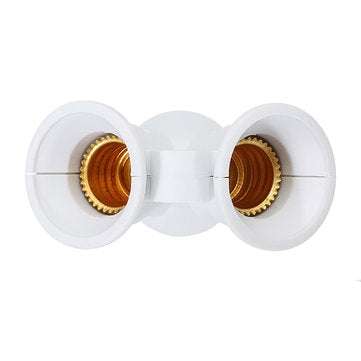 AC100-230V One E14 To Two E14 Bulb Adapter Lamp Holder Splitter Converter Socket for Halgon Light