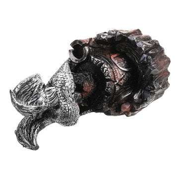 7.5 inch LED Flying Dragon Incense Burner Backflow Waterfall Holder Home Office Ornament 10pcs Aroma