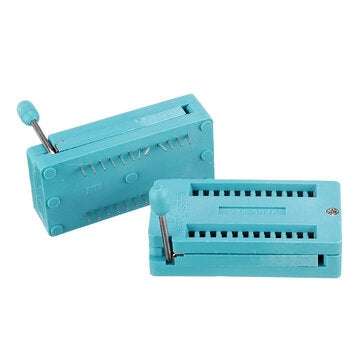 6pcs IC Lock Seat Zif Socket Test Universal zif Sockets 24Pin Wide