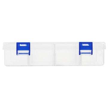 8 Grids Transparent Storage Box Double Latch Compartments Parts Container Assortment Organizer