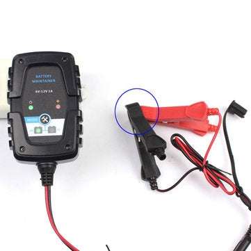 6V 12V 1A Motorcycle Car AGM Pulse Repair Battery Charger SAE 4AH-60AH (PLUG: EUPLUG)