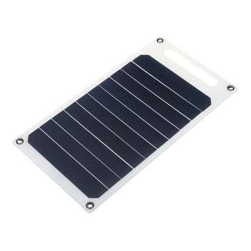 6V 10W 1.7A Portable Monocrystalline Solar Panel Slim & Light USB Charger Charging Power Bank Pad