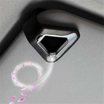 Car Perfume Aromatherapy Air Freshener Conditioning Outlet Clip Decoration... (COLOR.: BLACK&SILVER)