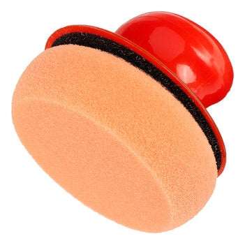 6pcs Wax Wash Polish Pad Sponge Cleaning Foam Kit Microfiber Applicator Pads with Gripper Handle