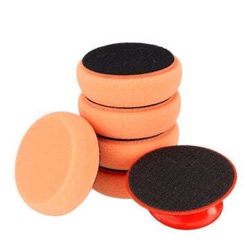 6pcs Wax Wash Polish Pad Sponge Cleaning Foam Kit Microfiber Applicator Pads with Gripper Handle