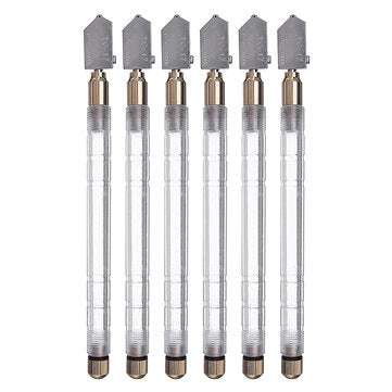 6Pcs TOYO Glass Cutter TC-17 Plastic Handle Straight Cutting Tool Self-oiling