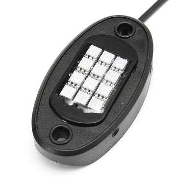 6Pcs Universal Colorful RGB LED Car Rock Lights  RF Dual Remote Control 5050 72 Led Waterproof IP68