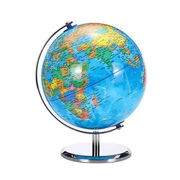 8inch Stand Rotating World Globe Map Kids Toy School Student Educational Gift (TYPE: WITHOUTLED)