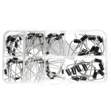 100 Pcs Diodes Kit Rectifier Schottky 1N4007 1N4148  1N5817 1N5408 1N5822 1N5399 FR107 FR207 In Comp