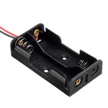 AA Size Power Battery Storage Case Box Holder Leads With 2 Slots