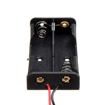 AA Size Power Battery Storage Case Box Holder Leads With 2 Slots