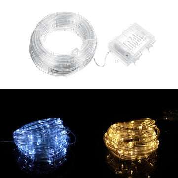 7/12M Strip Lights 8-mode Solar Hose Copper Wire Lamp Outd... (LENGTH: 7M | LIGHT COLOR: WHITELIGHT)