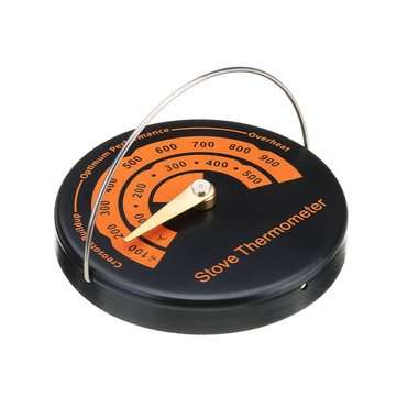 0-500 Magnetic Type Stove Thermometer Flue Pipe Wood Burner Solid Fuel Temperature Gauge