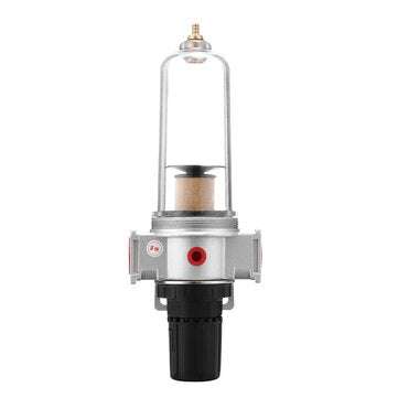 1/2" Mid Flow Air Compressor Regulator & Filter Combo With Gauge Manual Drain 150psi