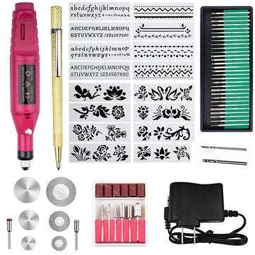 70PCS Electric Polishing Pen Metal Glass Carving Tool Nail Drill Manicure Pedicure... (PLUG: EUPLUG)