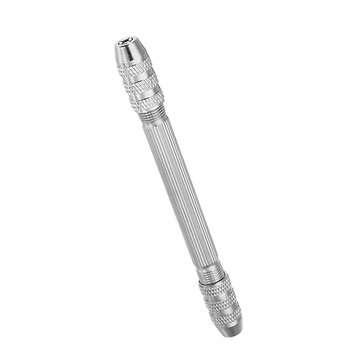 0.5-3.2mm Double Head Chuck Mini Hand Drill With 10pcs 0.8-3mm Twist Drill Bits Set