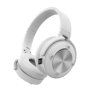 Bakeey K1 Wireless bluetooth Headphone Soft Foldable Over Ear TF Card Aux Stereo ... (COLOR.: WHITE)