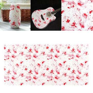 0.5 x 1M/2M Water Transfer Printing Film Hydrographics Bloodstain Red Decorations   (SIZE: #1)