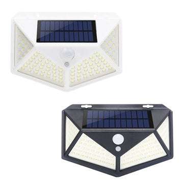 100 LED Solar Light Outdoor IP65 Waterproof Wireless Motion Sensor Lights 270Wide AngleSecurity Wa