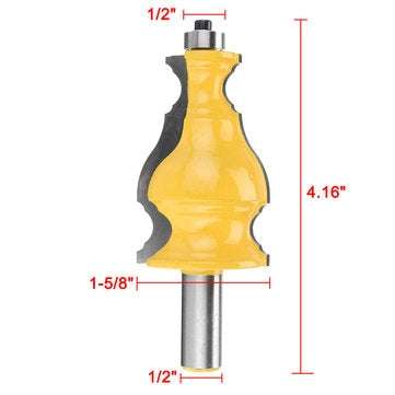 1/2 Inch Shank Router Bit Medium Elegant Carbide Frame Woodworking Chisel Cutter