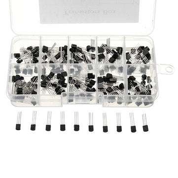 1000pcs 10 Values Transistor Assortment Kit Transistors Box Pack 100pcs Each Value S9012 S9013 S9014