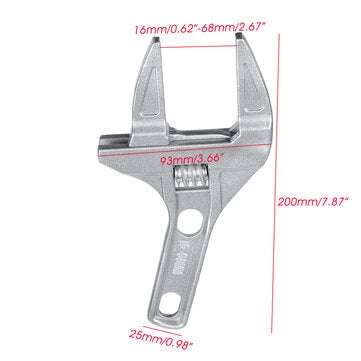Adjustable Spanner 16-68mm Big Opening Spanner Wrench Mini Nut Key Hand Tools Metal Universal Spanne