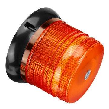 72 LED Magnetic Flashing Amber Beacon Warning Emergency Rotating Strobe Light
