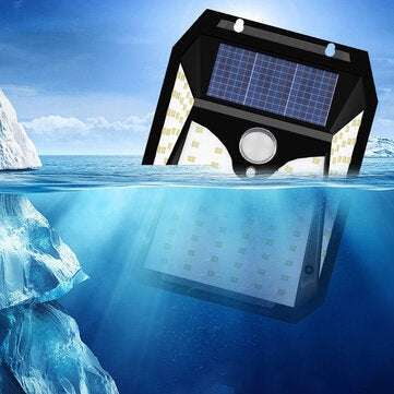 82LED Motion Sensor Solar Light Outdoor Wall Lamp Human Body Induction Solar Powered Sunlight Street